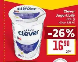 Billa Clever Jogurt bílý 500 g nabídka