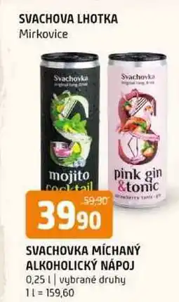 Terno SVACHOVKA MÍCHANÝ ALKOHOLICKÝ NÁPOJ 0,25 l nabídka