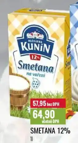 Ratio Smetana 12% nabídka