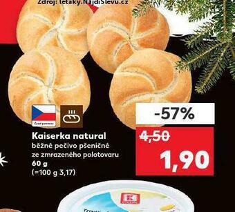Kaufland Kaiserka natural nabídka