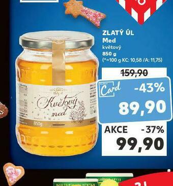 Kaufland Zlatý úl med nabídka