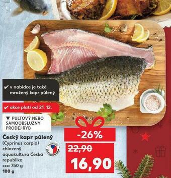 Kaufland Český kapr půlený nabídka