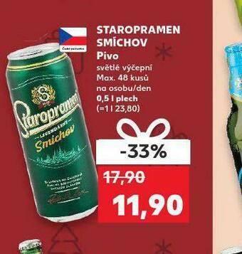 Kaufland Pivo staropramen smíchov nabídka