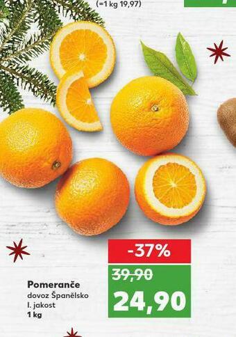 Kaufland Pomeranče nabídka