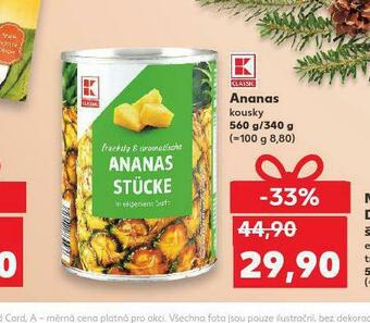 Kaufland Ananas kousky nabídka