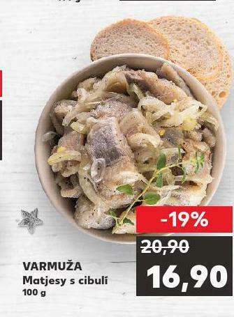 Kaufland Matjesy s cibulí nabídka