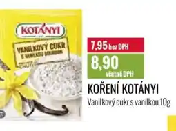 Ratio Koření kotányi Vanilkový cukr s vanilkou nabídka