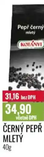 Ratio KOTANYI Černý pepř mletỳ nabídka