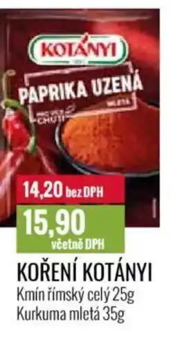 Ratio Koření kotányi nabídka
