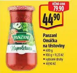 Albert Panzani omáčka na těstoviny nabídka