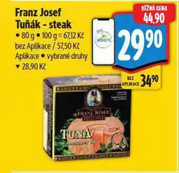 Albert Franz josef tuňák - steak nabídka
