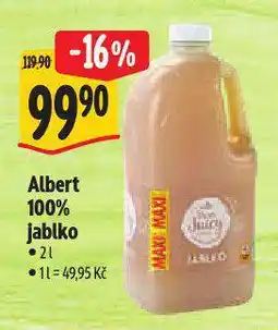 Albert 100% jablko nabídka