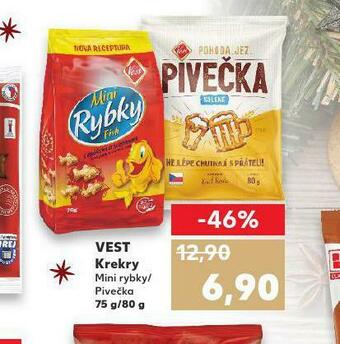 Kaufland Vest krekry nabídka