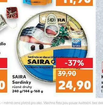 Kaufland Saira sardinky nabídka