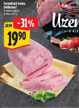 Albert Farmářská šunka delikates nabídka