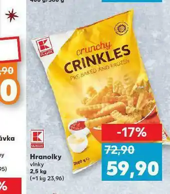 Kaufland Hranolky vlnky nabídka