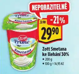 Albert Zott smetana ke šlehání 30% nabídka
