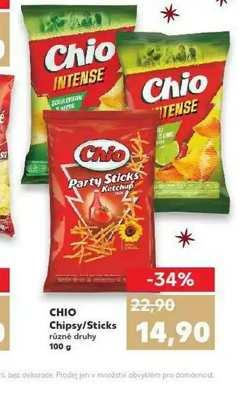 Kaufland Chio chipsy / sticks nabídka