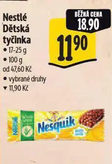Albert Nestlé dětská tyčinka nabídka