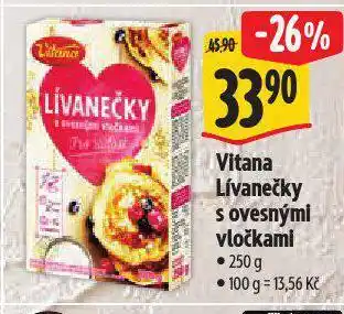 Albert Vitana lívanečky s ovesnými vločkami nabídka