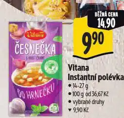 Albert Vitana instatní polévka nabídka