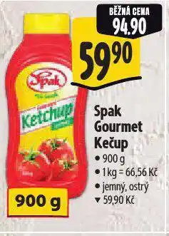 Albert Spak gourmet kečup nabídka