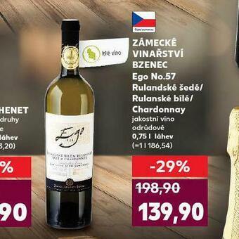 Kaufland Zámecké vinařství bzenec rulandské šedé nabídka