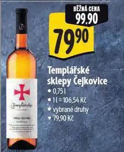 Albert Templářské sklepy čejkovice nabídka