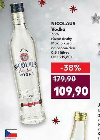 Kaufland Nicolaus vodka nabídka