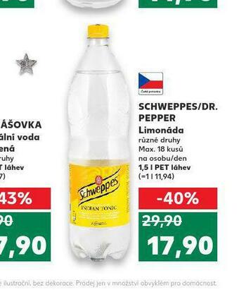 Kaufland Schweppes / dr. pepper nabídka