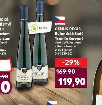 Kaufland Genus regis tramín červený nabídka