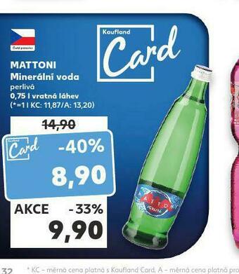 Kaufland Mattoni nabídka