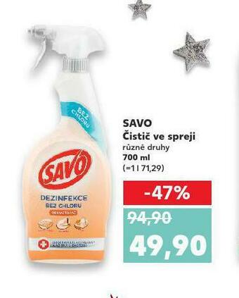 Kaufland Savo čistič ve spreji nabídka