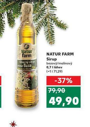 Kaufland Natur farm sirup nabídka