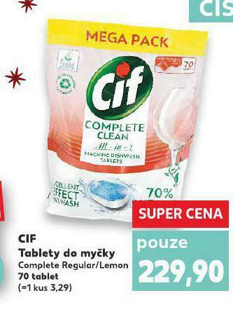 Kaufland Cif tablety do myčky nabídka
