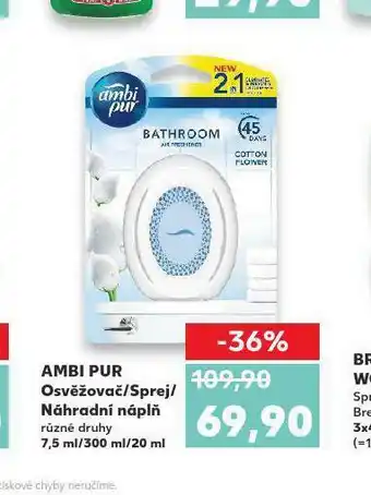 Kaufland Ambi pur osvěžovač / sprej / náhradní náplň nabídka
