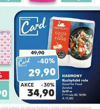 Kaufland Harmony kuchyňské role nabídka