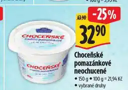 Albert Choceňské tradiční pomazánkové nabídka