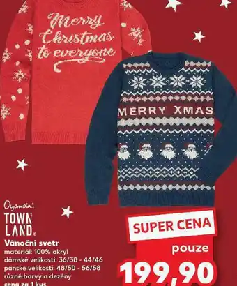 Kaufland Vánoční svetr pánský nabídka