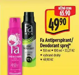 Albert Fa deodorant nabídka
