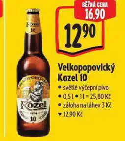 Albert Pivo velkopopovický kozel nabídka