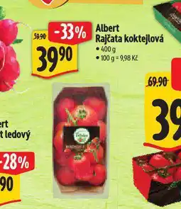 Albert Rajčata koktejlová nabídka