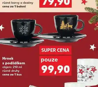 Kaufland Hrnek s podšálkem nabídka