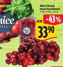 Albert Hrozny tmavé bezsemenné nabídka