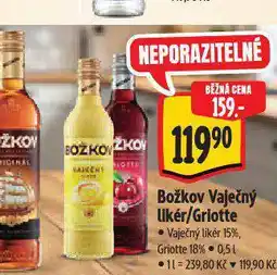 Albert Božkov vaječný likér nabídka