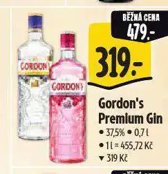 Albert Gordon's gin nabídka