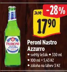 Albert Peroni nastro azzurro pivo nabídka