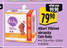 Albert Cute baby vlhčené ubrousky nabídka