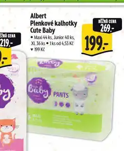 Albert Cute baby plenkové kalhotky nabídka