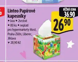 Albert Linteo papírové kapesníky nabídka